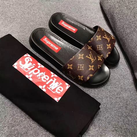 lv supreme all colletion|supreme louis vuitton slippers.